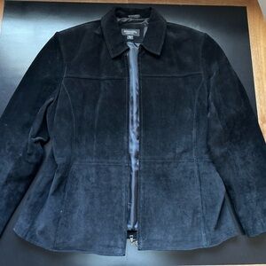 Women's Black Suede Jacket XL